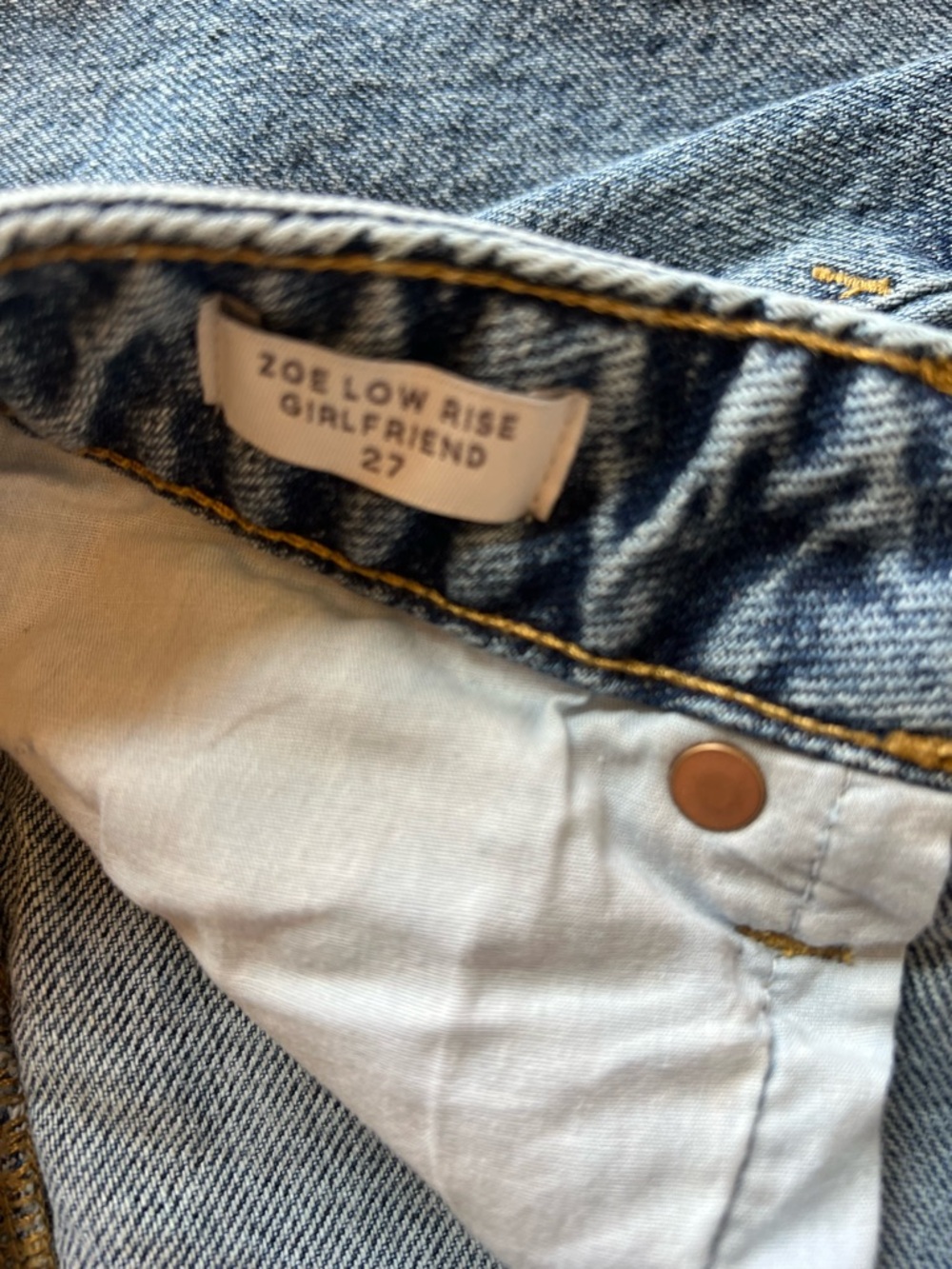 PacSun Women's Straight Leg Denim Jeans - Medium Blue - Picture 3 of 3